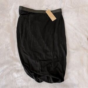 Eileen Fisher The Fisher Project twisted black jersey skirt